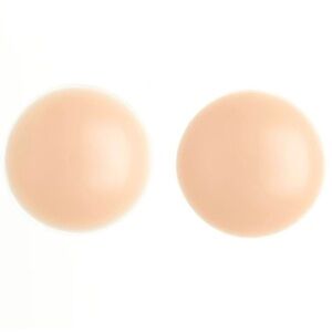 (PACK OF 3) Seamless Nude Silicone Reusable Nipple Covers (Beige)